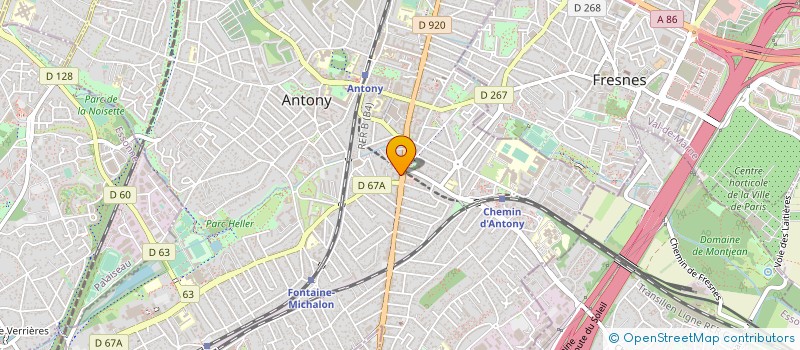 localisation de l'entreprise DELICES D'ANTONY à ANTONY