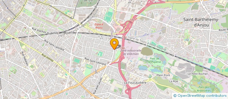 localisation de l'entreprise DELICES D'EVEIL. à ANGERS