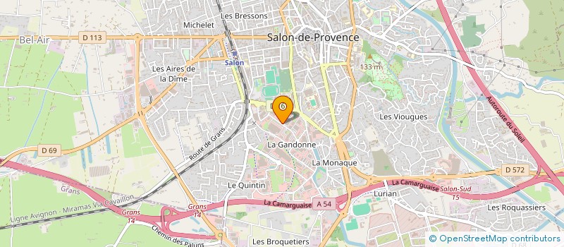 localisation de l'entreprise DELICES D'ORIENT  SALON-DE-PROVENCE