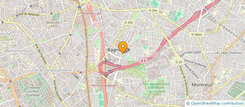 localisation de l'entreprise DELICES DE BAGNOLET à SAINT-DENIS