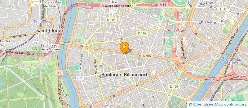localisation de l'entreprise DELICES DE BOULOGNE à BOULOGNE-BILLANCOURT