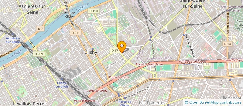 localisation de l'entreprise DELICES DE CHINE à CLICHY