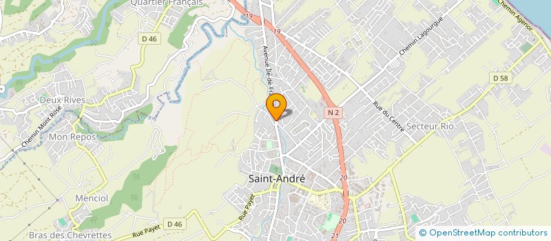 localisation de l'entreprise DELICES DE CHINE à SAINT-ANDRE