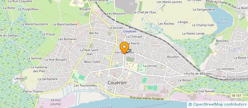 localisation de l'entreprise DELICES DE COUERON à COUERON