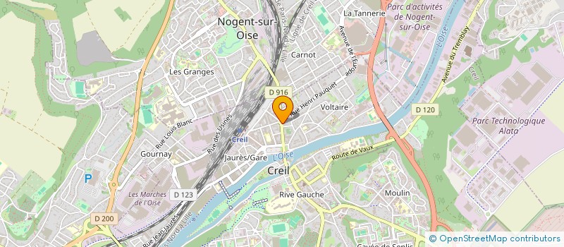 localisation de l'entreprise DELICES DE CREIL  NOGENT-SUR-OISE