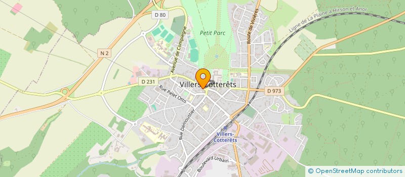 localisation de l'entreprise DELICES DE L'ASIE à VILLERS-COTTERETS