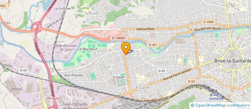 localisation de l'entreprise DELICES DE L'ATLAS à BRIVE-LA-GAILLARDE
