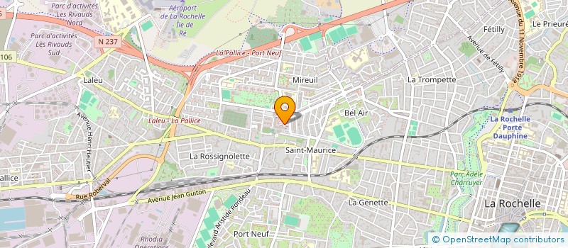 localisation de l'entreprise DELICES DE L'EUROPE  LA ROCHELLE