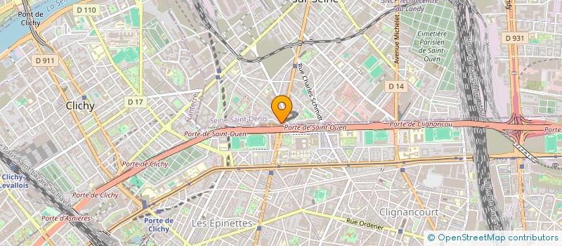 localisation de l'entreprise DELICES DE L ORIENT à SAINT-OUEN-SUR-SEINE