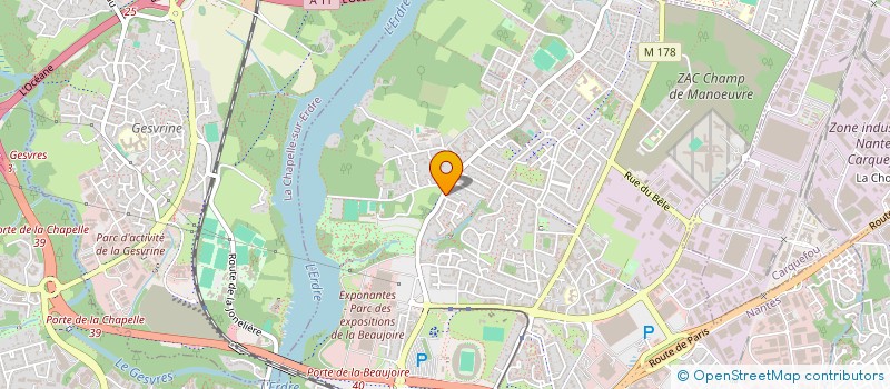 localisation de l'entreprise DELICES DE LA BEAUJOIRE à NANTES