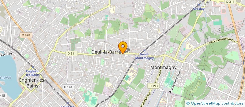 localisation de l'entreprise DELICES DE LA GARE à DEUIL-LA-BARRE