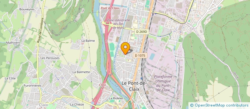 localisation de l'entreprise DELICES DE PONT-DE-CLAIX  LE PONT-DE-CLAIX