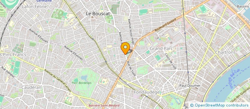 localisation de l'entreprise DELICES DE TIVOLI à LE BOUSCAT