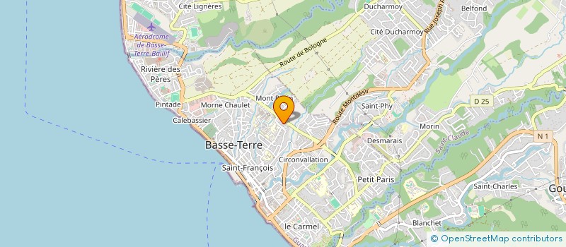 localisation de l'entreprise DELICES DES 4 COINS à BASSE-TERRE