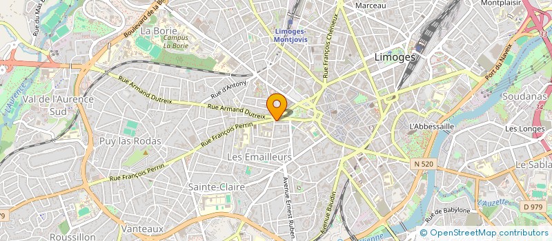localisation de l'entreprise DELICES DES GOURMETS à LIMOGES