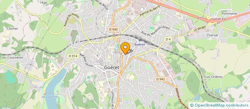 localisation de l'entreprise DELICES DES ILES à GUERET