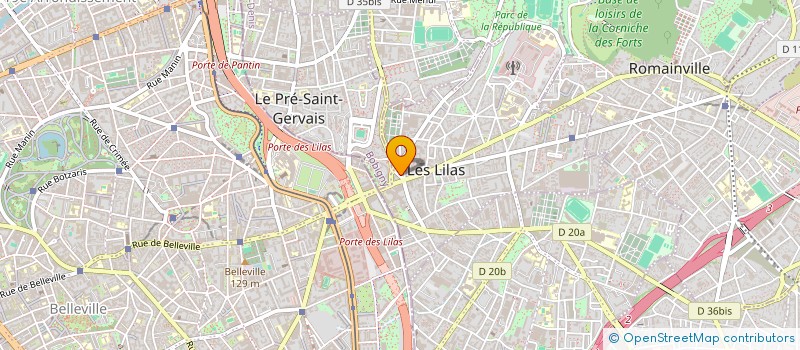 localisation de l'entreprise DELICES DES LILAS à LES LILAS