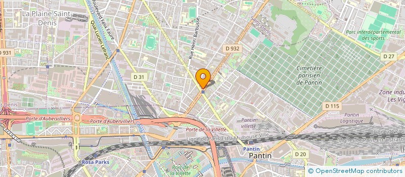 localisation de l'entreprise DELICES DES QUATRE CHEMINS  AUBERVILLIERS