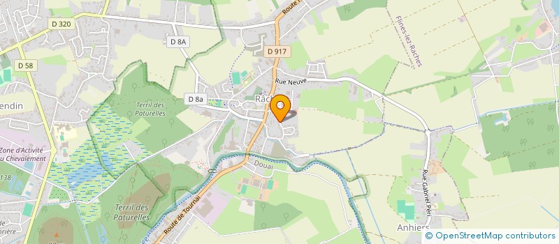 localisation de l'entreprise DELICES DES SAVEURS à RACHES
