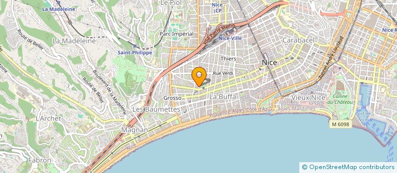 localisation de l'entreprise DELICES DORES à NICE