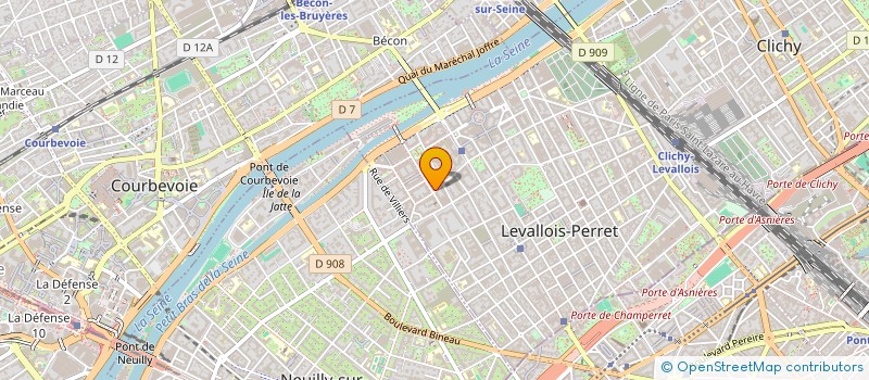 localisation de l'entreprise DELICES DU CLUB à LEVALLOIS-PERRET