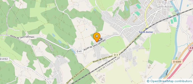 localisation de l'entreprise DELICES DU TEMPS  LEGUILLAC DE L'AUCHE