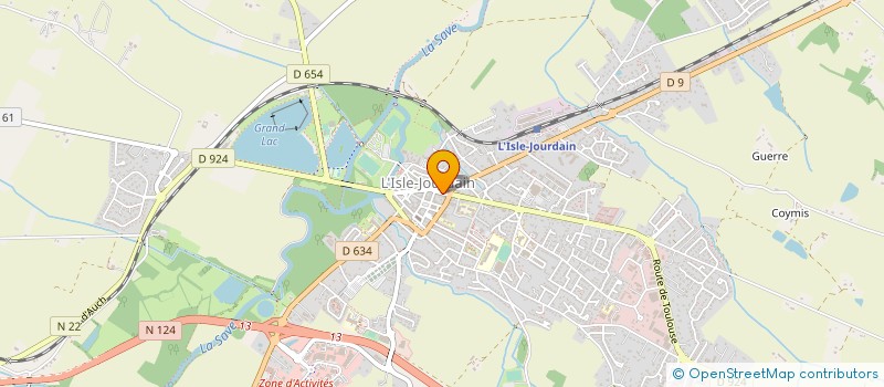 localisation de l'entreprise DELICES DU TERROIR à L'ISLE-JOURDAIN
