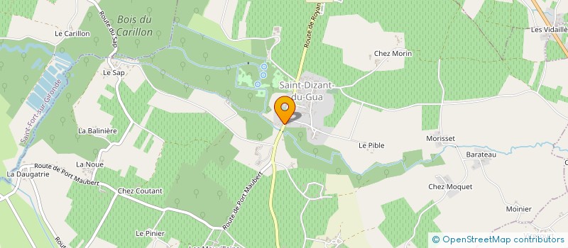 localisation de l'entreprise DELICES DU TERROIR à SAINT-DIZANT-DU-GUA