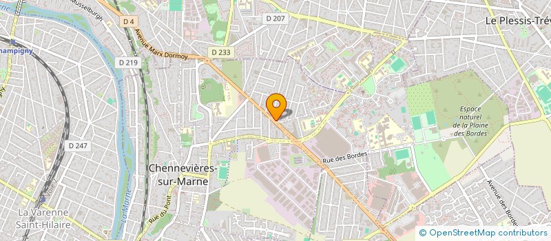 localisation de l'entreprise DELICES EN EQUIPE à CHENNEVIERES-SUR-MARNE