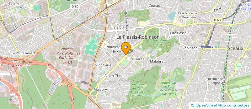 localisation de l'entreprise DELICES ET CHOCOLAT à LE PLESSIS-ROBINSON