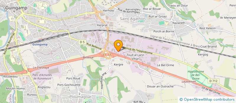 localisation de l'entreprise DELICES ET CIE  PLOUMAGOAR