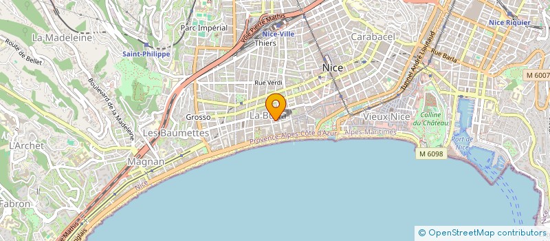 localisation de l'entreprise DELICES ET COMPAGNIES à NICE