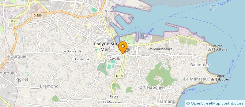 localisation de l'entreprise DELICES ET GOURMANDISES à LA SEYNE SUR MER