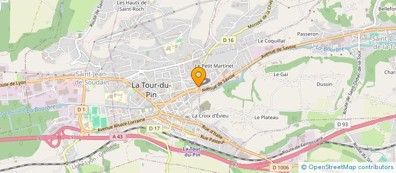 localisation de l'entreprise DELICES ET GOURMANDISES  SAINT-CLAIR-DE-LA-TOUR