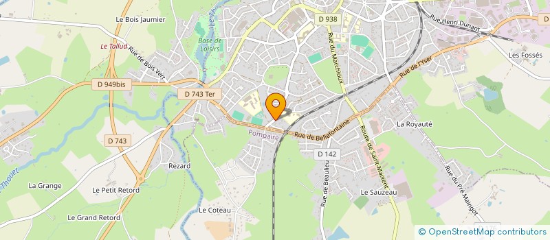 localisation de l'entreprise DELICES ET GOURMANDISES à PARTHENAY