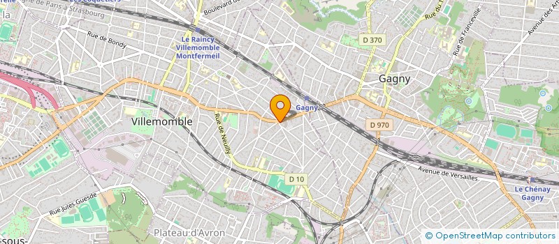 localisation de l'entreprise DELICES ET GOURMANDISES  VILLEMOMBLE
