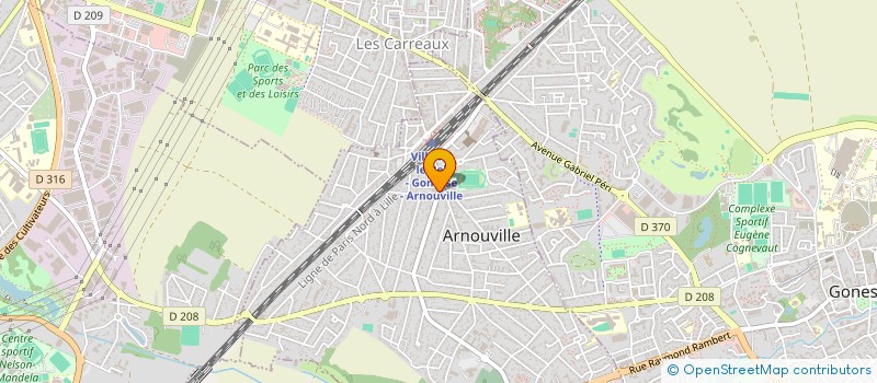 localisation de l'entreprise DELICES ET GOURMANDISES à ARNOUVILLE