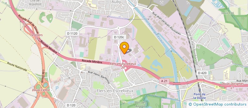 localisation de l'entreprise DELICES ET SAVEURS DE L'ORIENT à FLERS EN ESCREBIEUX