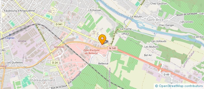 localisation de l'entreprise DELICES FERMIERS à CHATEAUBERNARD