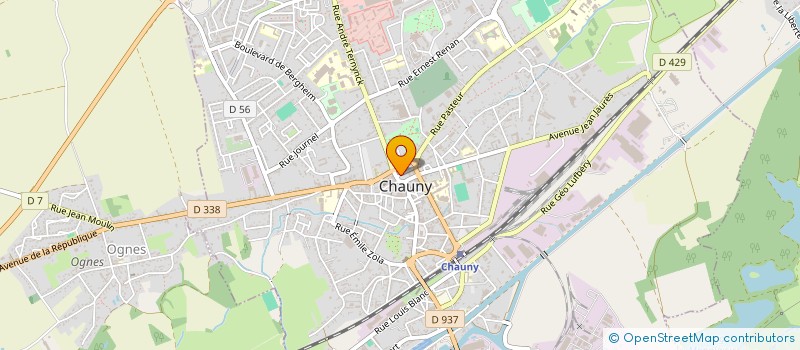 localisation de l'entreprise DELICES FOOD à CHAUNY