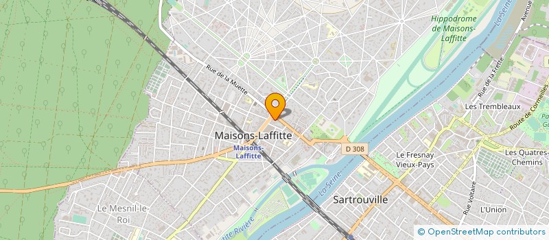 localisation de l'entreprise DELICES JIN à MAISONS-LAFFITTE