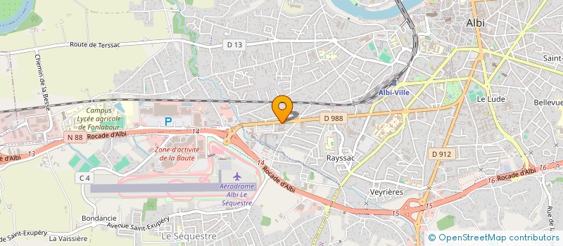 localisation de l'entreprise DELICES LAMARQUE DEVELOPPEMENT  ALBI