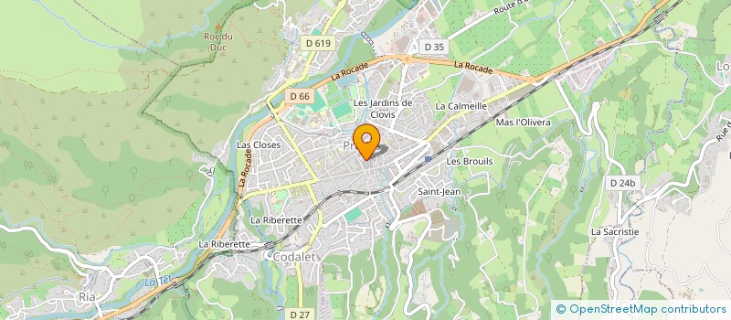localisation de l'entreprise DELICES LUDIQUES  PRADES