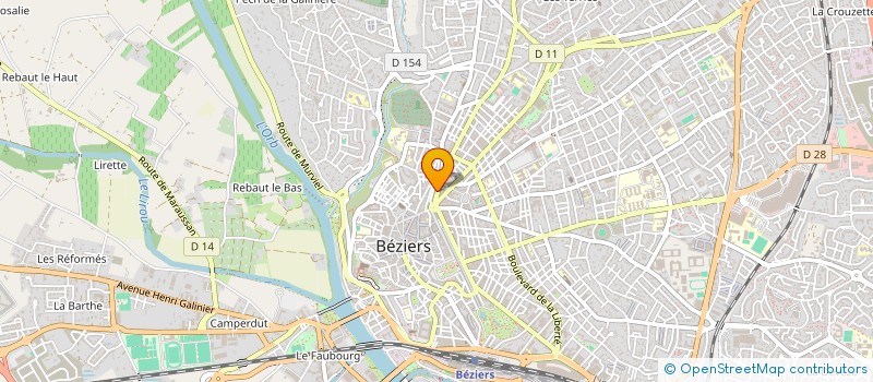 localisation de l'entreprise DELICES MEDITERRANEE à BEZIERS
