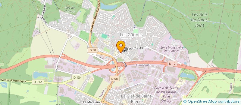 localisation de l'entreprise DELICES MEDITERRANEENS à PLAISIR