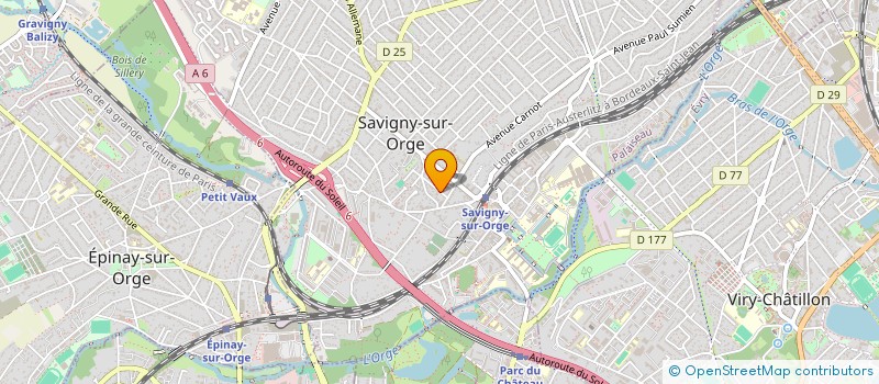 localisation de l'entreprise DELICES MEDITERRANEENS à SAVIGNY-SUR-ORGE