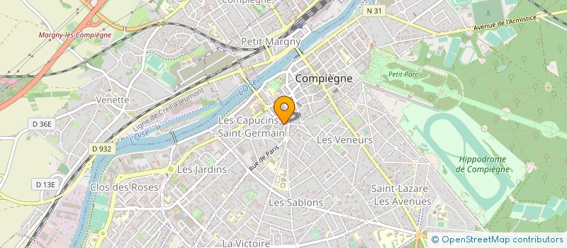localisation de l'entreprise DELICES OISE à COMPIEGNE