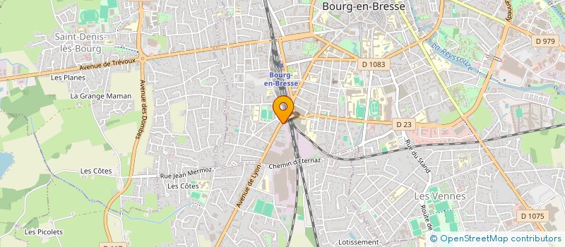 localisation de l'entreprise DELICES PIZZA à BOURG-EN-BRESSE