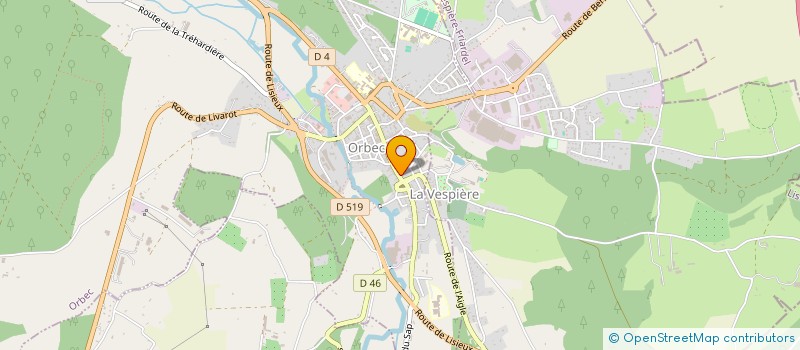 localisation de l'entreprise DELICES PIZZA  ORBEC