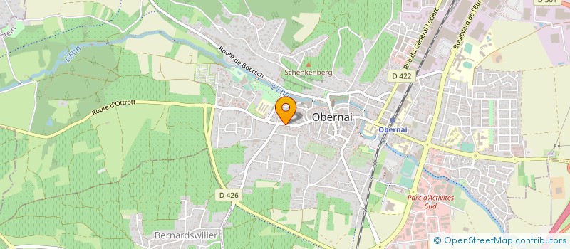 localisation de l'entreprise DELICES PIZZAS  OBERNAI